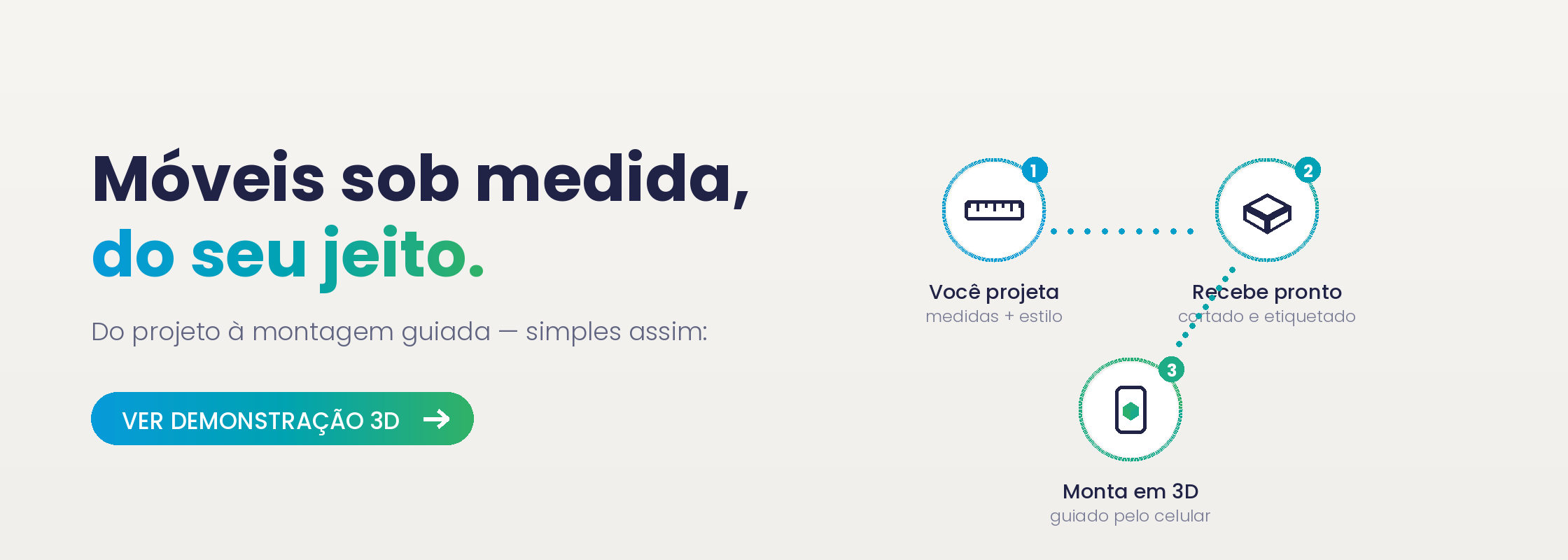 Móveis sob medida que você mesmo monta